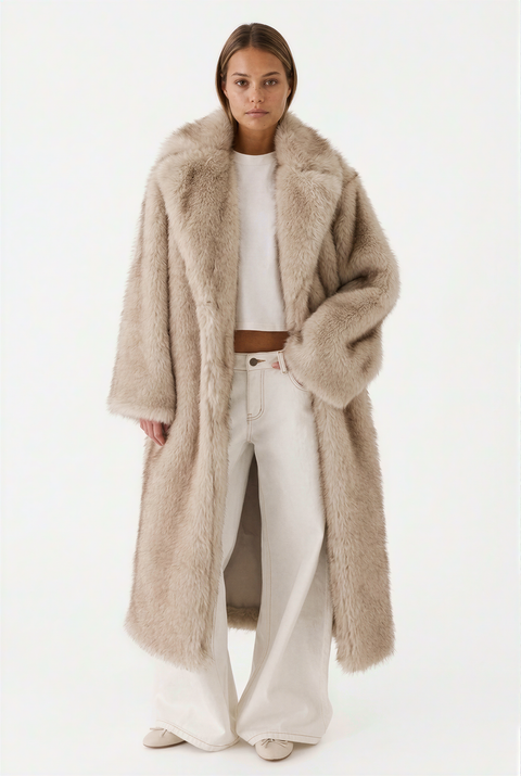 Oversized Faux Fur Maxi Coat