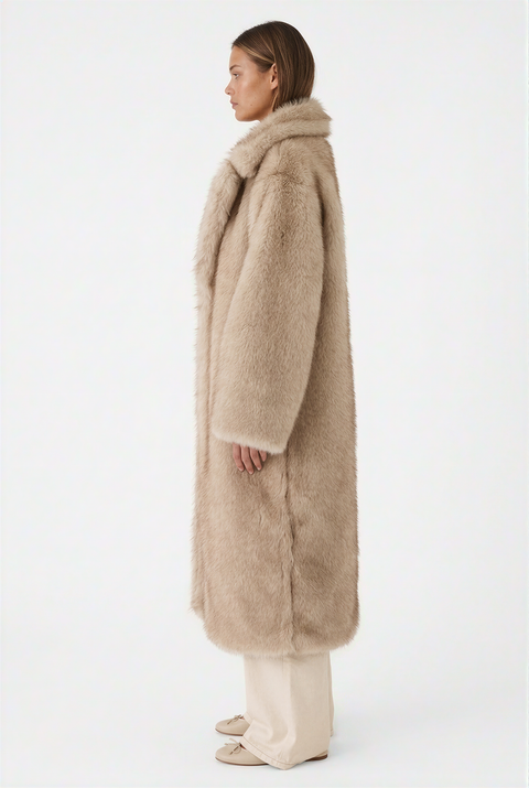 Oversized Faux Fur Maxi Coat