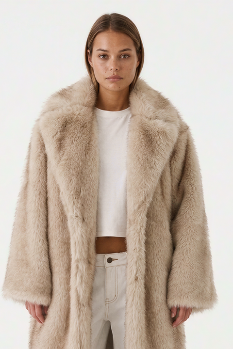 Oversized Faux Fur Maxi Coat