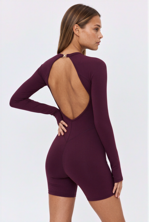 Open Back Active Romper