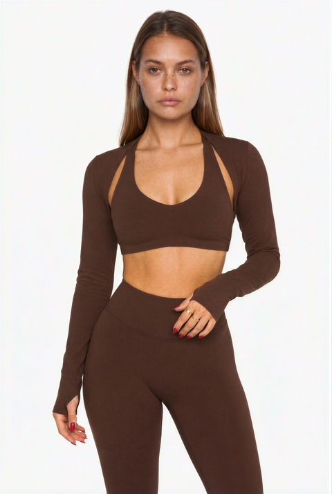 Completo sportivo a strati con bolero
