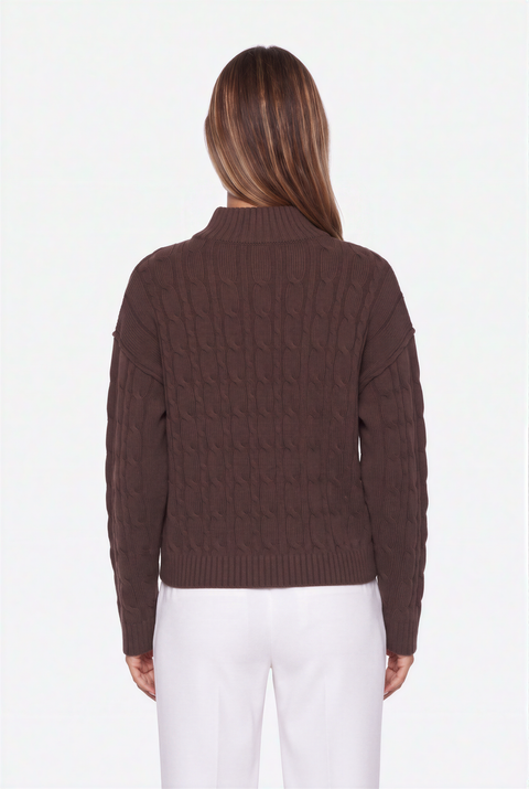 Cozy Brown Knit Sweater