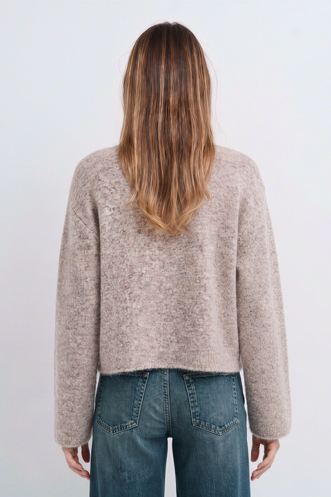 Cardigan lavorato a maglia con bottoni decorativi