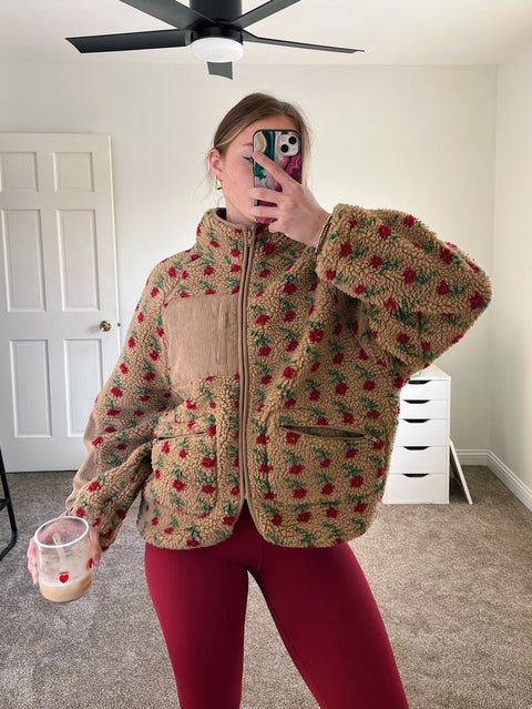 Lovena Sherpa Jacket | | S | Agnese Studios