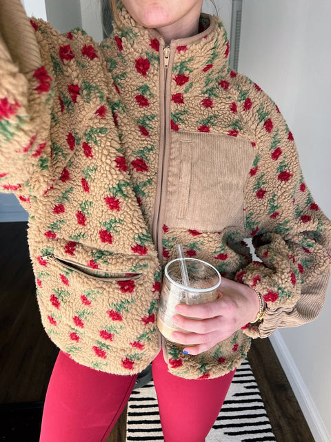 Lovena Sherpa Jacket | | S | Agnese Studios