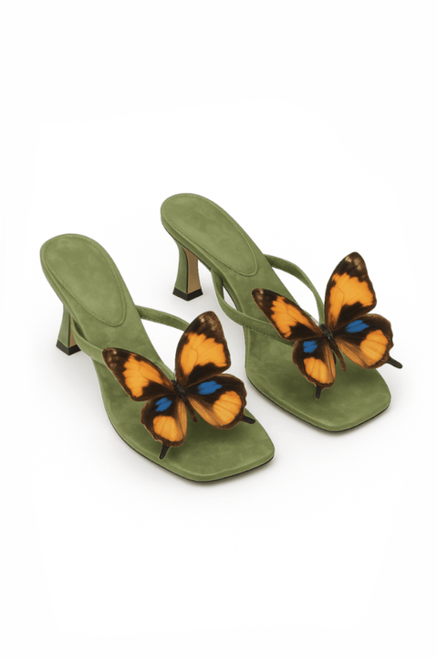 Orefia Green Sandals | | 35 | Agnese Studios