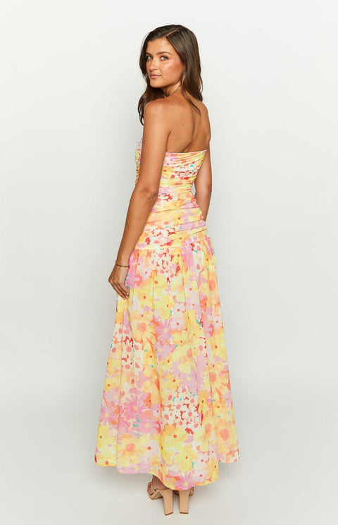 Sinclar Floral Dress | | S | Agnese Studios