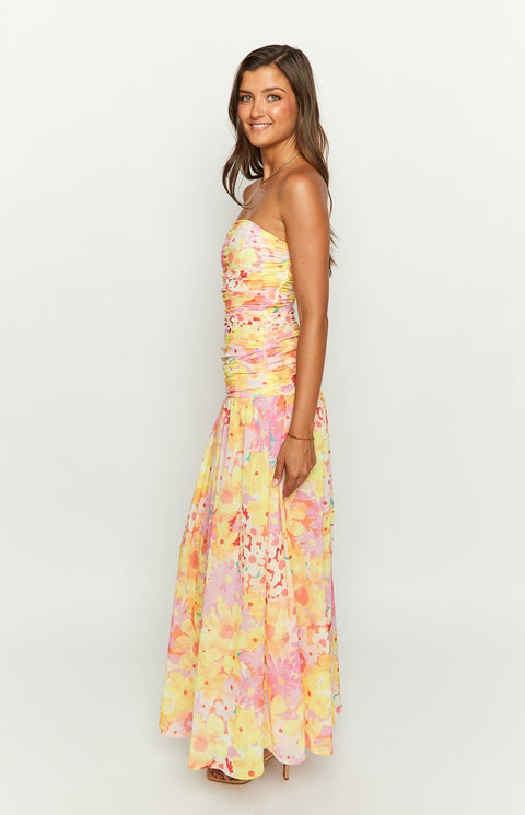 Sinclar Floral Dress | | S | Agnese Studios