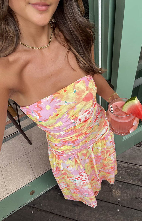 Sinclar Floral Dress | | S | Agnese Studios